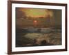 Sunset at Land's End, Cornwall-Albert Julius Olsson-Framed Giclee Print