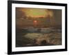 Sunset at Land's End, Cornwall-Albert Julius Olsson-Framed Giclee Print