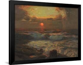 Sunset at Land's End, Cornwall-Albert Julius Olsson-Framed Giclee Print