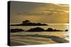Sunset at Las Bachas, Santa Cruz Island, Galapagos Islands, UNESCO World Heritage Site, Ecuador-Michael Nolan-Stretched Canvas