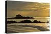 Sunset at Las Bachas, Santa Cruz Island, Galapagos Islands, UNESCO World Heritage Site, Ecuador-Michael Nolan-Stretched Canvas