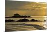 Sunset at Las Bachas, Santa Cruz Island, Galapagos Islands, UNESCO World Heritage Site, Ecuador-Michael Nolan-Mounted Photographic Print