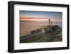 Sunset at lighthouse of Phare du Petit Minou in Finistere, Brittany, France, Europe-Francesco Vaninetti-Framed Photographic Print