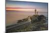 Sunset at lighthouse of Phare du Petit Minou in Finistere, Brittany, France, Europe-Francesco Vaninetti-Mounted Photographic Print