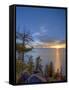 Sunset at Logan Shoals on the East Side of Lake Tahoe, Nevada, USA-Tom Norring-Framed Stretched Canvas