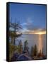 Sunset at Logan Shoals on the East Side of Lake Tahoe, Nevada, USA-Tom Norring-Framed Stretched Canvas