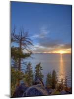 Sunset at Logan Shoals on the East Side of Lake Tahoe, Nevada, USA-Tom Norring-Mounted Photographic Print