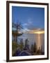 Sunset at Logan Shoals on the East Side of Lake Tahoe, Nevada, USA-Tom Norring-Framed Photographic Print