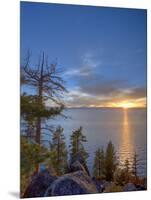 Sunset at Logan Shoals on the East Side of Lake Tahoe, Nevada, USA-Tom Norring-Mounted Photographic Print