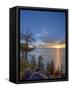 Sunset at Logan Shoals on the East Side of Lake Tahoe, Nevada, USA-Tom Norring-Framed Stretched Canvas