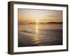 Sunset at Long Beach, Pacific Rim NP, Vancouver Island, B.C., Canada-Greg Probst-Framed Photographic Print