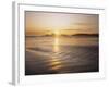 Sunset at Long Beach, Pacific Rim NP, Vancouver Island, B.C., Canada-Greg Probst-Framed Premium Photographic Print