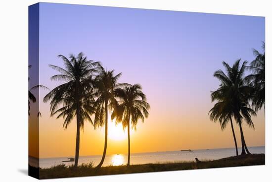 Sunset at Long Beach, Phu Quoc Island, Vietnam, Indochina, Southeast Asia, Asia-Christian Kober-Stretched Canvas