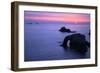 Sunset at Longships Lighthouse-Peter Barritt-Framed Photographic Print