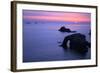 Sunset at Longships Lighthouse-Peter Barritt-Framed Photographic Print