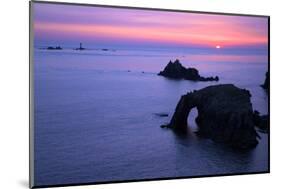 Sunset at Longships Lighthouse-Peter Barritt-Mounted Photographic Print