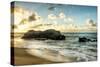 Sunset at Lumahai Beach-Danny Head-Stretched Canvas