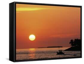 Sunset at Mallory Pier, Key West, Florida, USA-Rob Tilley-Framed Stretched Canvas