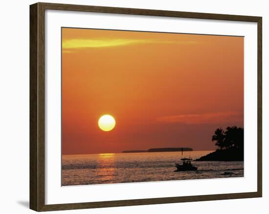 Sunset at Mallory Pier, Key West, Florida, USA-Rob Tilley-Framed Photographic Print