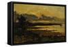 Sunset at Manchester, Massachusetts, from Sandy Hollow, 1877-Willard Leroy Metcalf-Framed Stretched Canvas