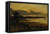 Sunset at Manchester, Massachusetts, from Sandy Hollow, 1877-Willard Leroy Metcalf-Framed Stretched Canvas