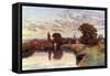 Sunset at Marlow-Alfred Robert Quinton-Framed Stretched Canvas