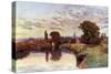 Sunset at Marlow-Alfred Robert Quinton-Stretched Canvas
