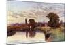 Sunset at Marlow-Alfred Robert Quinton-Mounted Giclee Print