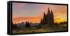 Sunset at Mazama Ridge Above Paradise, Mt. Rainier, Washington, USA-Gary Luhm-Framed Stretched Canvas