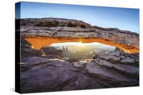 Sunset at Mesa Arch-Berthold Dieckfoss-Stretched Canvas