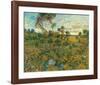 Sunset at Montmajour, 1888-Vincent van Gogh-Framed Giclee Print