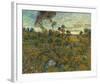 Sunset At Montmajour, 1888-Vincent Van Gogh-Framed Art Print