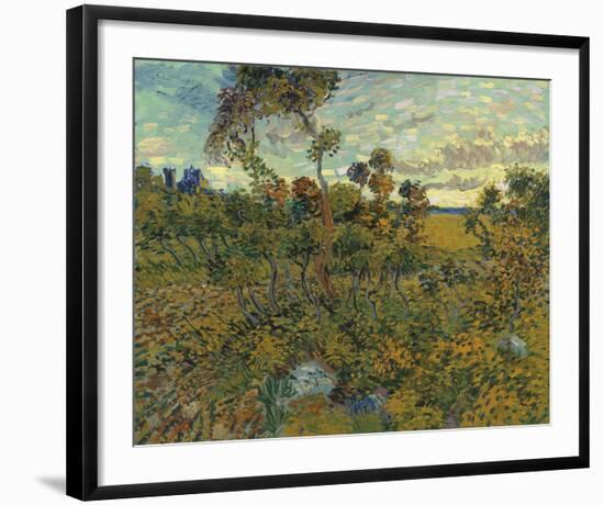 Sunset At Montmajour, 1888-Vincent Van Gogh-Framed Art Print