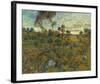 Sunset At Montmajour, 1888-Vincent Van Gogh-Framed Art Print