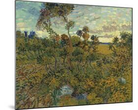 Sunset At Montmajour, 1888-Vincent Van Gogh-Mounted Art Print