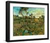 Sunset at Montmajour-Vincent van Gogh-Framed Premium Giclee Print