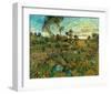 Sunset at Montmajour-Vincent van Gogh-Framed Premium Giclee Print