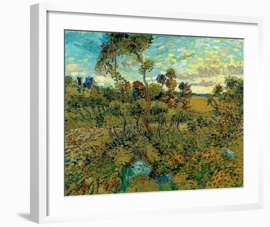 Sunset at Montmajour-Vincent van Gogh-Framed Premium Giclee Print