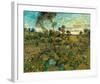 Sunset at Montmajour-Vincent van Gogh-Framed Premium Giclee Print