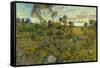 Sunset at Montmajour-Vincent van Gogh-Framed Stretched Canvas