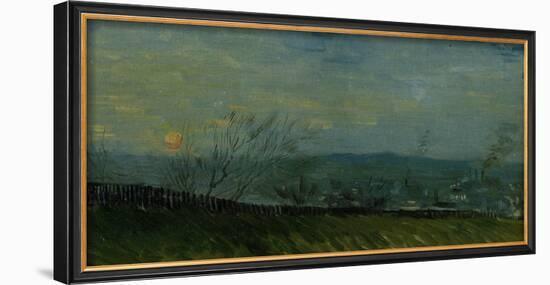 Sunset at Montmartre-Vincent van Gogh-Framed Giclee Print