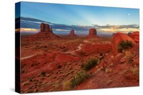 Sunset at Monument Valley, Arizona-lucky-photographer-Stretched Canvas