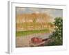 Sunset at Moret-Sur-Loing, 1901-Camille Pissarro-Framed Giclee Print