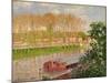 Sunset at Moret-Sur-Loing, 1901-Camille Pissarro-Mounted Giclee Print