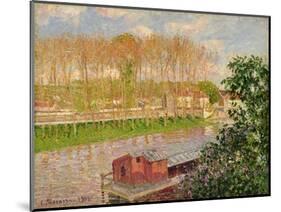 Sunset at Moret-Sur-Loing, 1901-Camille Pissarro-Mounted Giclee Print