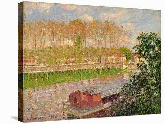 Sunset at Moret-Sur-Loing, 1901-Camille Pissarro-Stretched Canvas