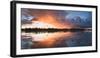 Sunset at Mouth of Androscoggin River and Magalloway River at Lake Umbagog, New Hampshire, USA-Huntstock-Framed Photographic Print