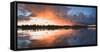 Sunset at Mouth of Androscoggin River and Magalloway River at Lake Umbagog, New Hampshire, USA-Huntstock-Framed Stretched Canvas