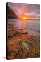 Sunset at Na Pali Coast, Kauai Hawaii-Vincent James-Stretched Canvas