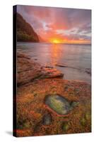 Sunset at Na Pali Coast, Kauai Hawaii-Vincent James-Stretched Canvas